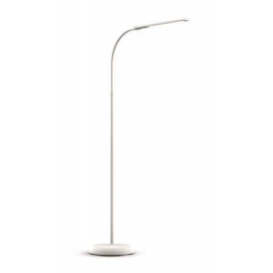 Stojací lampa "Pirro", bílá, LED, stmívatelná, kancelářská, MAUL