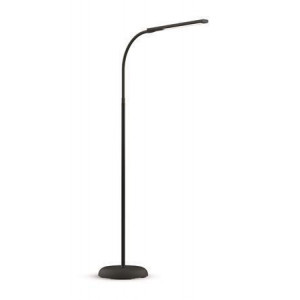 Stojací lampa "Pirro", černá, LED, stmívatelná, kancelářská, MAUL