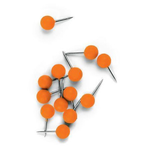 Špendlík, oranžová, 100 ks, NOBO
