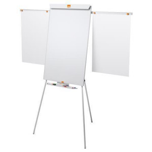 Flipchart tabule "Essential", bílá, 67,5 x 100 cm, 2 ramena, magnetická, NOBO 1915693