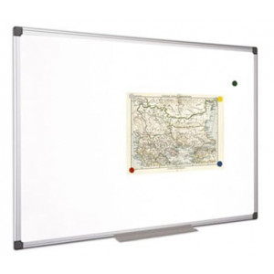 Bílá magnetická tabule, 60x90cm, hliníkový rám, VICTORIA
