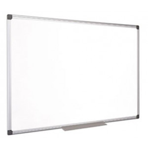 Bílá magnetická tabule, 100x150cm, smaltovaný povrch, hliníkový rám, VICTORIA