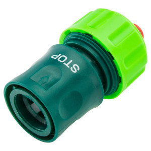 Verto rychlospojka s funkcí STOP materiál plast, 3/4", zelená, 15G723