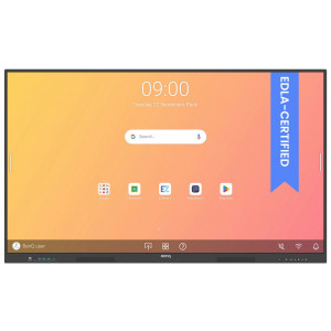 BENQ dotykový panel 65" RE6504A/ UHD 4K/8GB I 64GB /provoz 18/7/ HDMI/DP/ USB-C/LAN/ Android 13/40 dotykových bodů