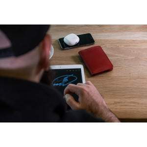 Kožená peněženka FIXED Wallet XL, červená