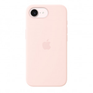 iPhone 17e Silicone Case with MS – Soft Pink / SK