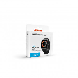 Ochranné pouzdro FIXED Pure s temperovaným sklem pro Apple Watch 44mm, čiré