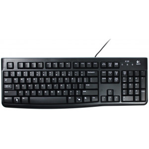 Logitech K120/Drátová USB/US layout/Černá