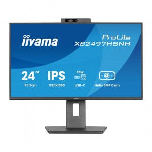 24" iiyama XB2497HSNH-B1:IPS,FHD,USB-C dock,cam