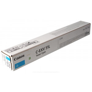 Canon originální  TONER CEXV51L CYAN iR-ADV C55xx/C57xx Low Yield Toner  26 000 stran A4 (5%)