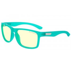 GUNNAR kancelářske/herní brýle INTERCEPT POP EMERALD GREEN * jantarová skla * BLF 65 * GUNNAR focus