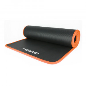 HEAD Extra velká fitness podložka, černo-oranžová
