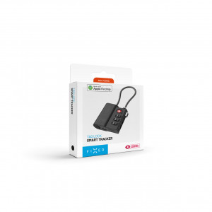 Smart tracker FIXED Tag Lock s podporou Find My a TSA, černý