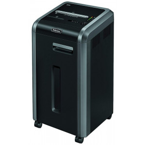 FELLOWES skartovač 225 i/ přímý řez 5,8 mm/ objem koše 60 l/ stupeň utajení P-2/ černý