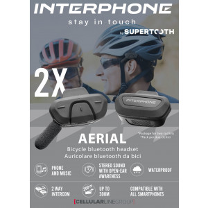 Interphone AERIAL - interkom pro cyklisty, 2 kusy