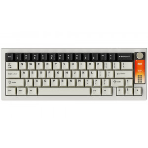 Krux mechanická klávesnice Drox / bezdrátová / Krux Violet sw./ ARGB / 2,4Ghz / BT / USB / display