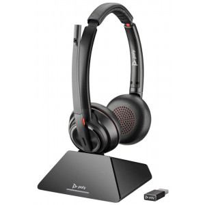 Poly Savi 8220 - Savi 8200 series - náhlavní souprava - náhlavní - DECT / Bluetooth - bezdrátový