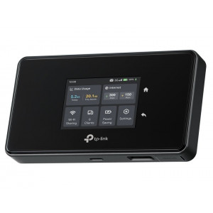 TP-Link M8550 mobilní 5G WiFi 6 router, display, 4700 mAh baterie, SD slot, 1x GLAN, 2x TS9