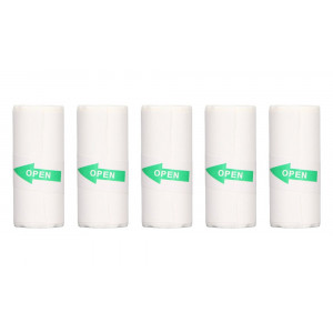 HELMER samolepící kotoučky pro termo tiskárnu TP01/TP02/ 55mm x 25mm/ 5ks/ bílé