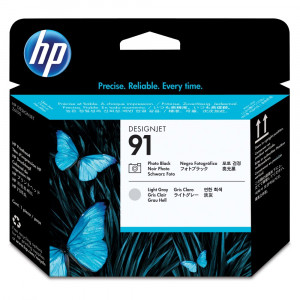 HP 91 Fotografická Černá a světle šedá tisková hlava