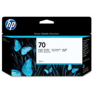 HP 70 Fotografická Černá inkoustová kazeta DesignJet, 130 ml
