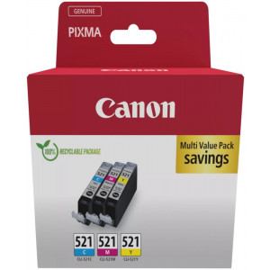 Canon inkoustová náplň CLI-521 C/M/Y  MULTI SEC BJ CARTRIDGE CLI-521 C/M/Y Pack