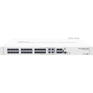 MikroTik Cloud Router Switch CRS328-4C-20S-4S+RM, 800MHz CPU,512MB RAM, 20x SFP, 4x SFP+, 4x LAN combo, vč. L5