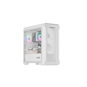 Počítačová skříň Genesis IRID 503 ARGB LITE/Mini Tower/Transpar./Bílá