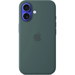 iPhone 16 Silicone Case with MS - Lake Green / SK