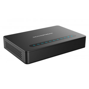 Grandstream HT818 analogový převodník 8x FXS, 2 SIP účty, 2x Gbit LAN, NAT router, 3-cestná konf., auto-provisio.