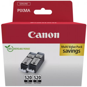 Canon inkoustová náplň PGI-520 BK  TWIN PGI-520BK Twin Pack