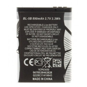 BL-5B Baterie pro Nokia 890mAh Li-Ion (OEM)