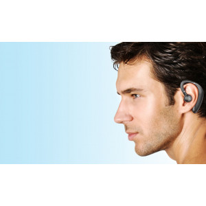 Bluetooth headset Cellularline Bold s ergonomickým tvarem, černý