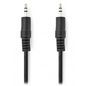 NEDIS stereo audio kabel/ 3,5mm jack zástrčka - 3,5mm jack zástrčka/ černý/ bulk/ 1m