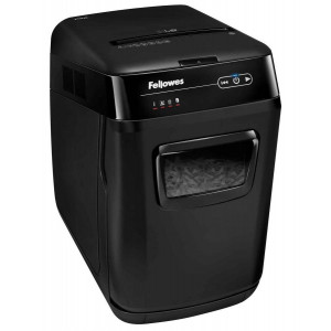 FELLOWES skartovač AutoMax 150 C/ křížový řez 4x38 mm/ objem koše 32 l/ stupeň utajení P-4 (důvěrné)/ černý