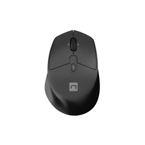 Myš bezdrátová Natec KITE/Kancelářská/Blue Sense/Pro praváky/4 000 DPI/USB+BT/Černá