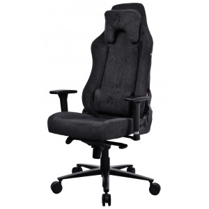 AROZZI herní židle VERNAZZA Soft Fabric Pure Black/ povrch Elastron/ černá