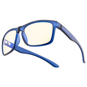 GUNNAR kancelářske/herní brýle INTERCEPT CRYSTAL COBALT  * čirá skla * BLF 35 * GUNNAR focus