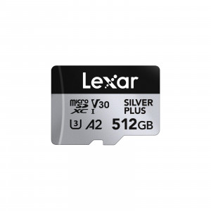 Lexar 512GB H-P Silver Plus microSDXC s adp C10 A2