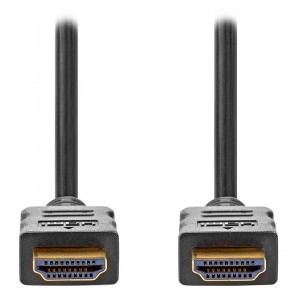 NEDIS High Speed HDMI 2.0 kabel s ethernetem/ 4K@60Hz/ zlacené konektory HDMI-HDMI/ černý/ bulk/ 5m