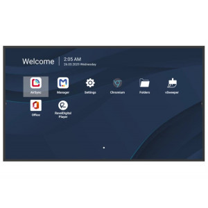 ViewSonic 65" Prezentační Display 3840*2160,500nits,1200:1,8GRAM/32GB,HDMI,USB-A,USB-C,RS232,Speaker16W*2,RJ45*2,Black