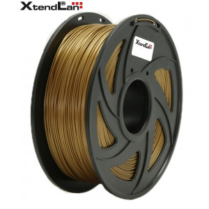 XtendLAN PLA filament 1,75mm zlatý 1kg