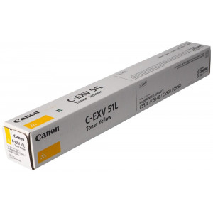 Canon originální  TONER CEXV51L YELLOW iR-ADV C55xx/C57xx Low Yield Toner  26 000 stran A4 (5%) -