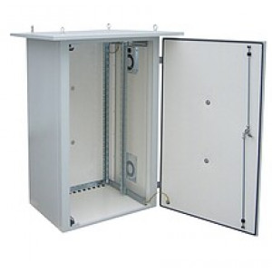 Rack termoizolovaný LC-07 24U 700x600, RAL 7035 s vent. pravá bočnice