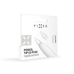 Náhradní hroty FIXED Pencil Tips pro Apple Pencil, 3ks, bílé