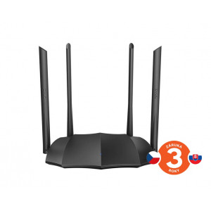 Tenda AC8 WiFi AC1200 Gigabit Router 1200Mb/s, 1x GWAN, 3x GLAN, 4x 6dBi antény, WISP, Repeater