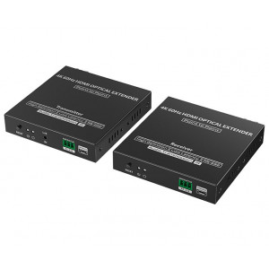 XtendLan HDMI přenos po optice, jedno vlákno, do 40km, SC konektor, 4k, s IR přenosem ovládání, pár
