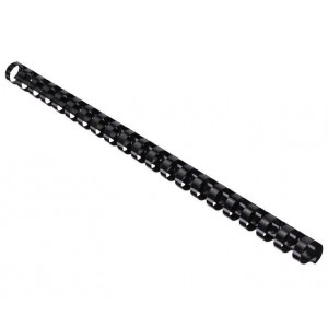 EUROSUPPLIES plastové hřbety/ formát A4/ 8mm/ černé/ 100 pack