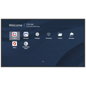 ViewSonic 55" Prezentační Display 3840*2160,500nits,1200:1,8GRAM/32GB,HDMI,USB-A,USB-C,RS232,Speaker16W*2,RJ45*2,Black