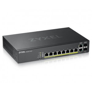 ZyXEL GS2220-10HP 8-port GbE L2 PoE switch, GbE Uplink, NCC Pro pack licence na 1 rok